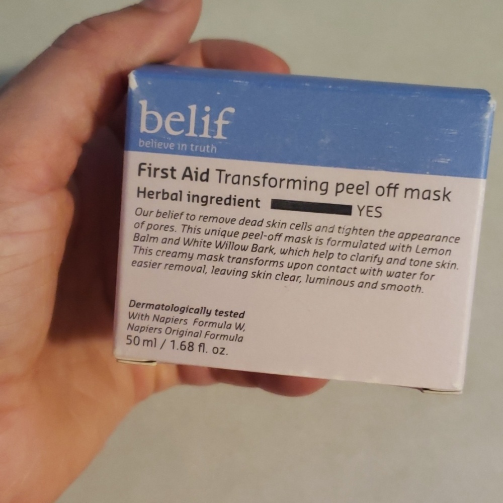 Belif first aid transforming peel